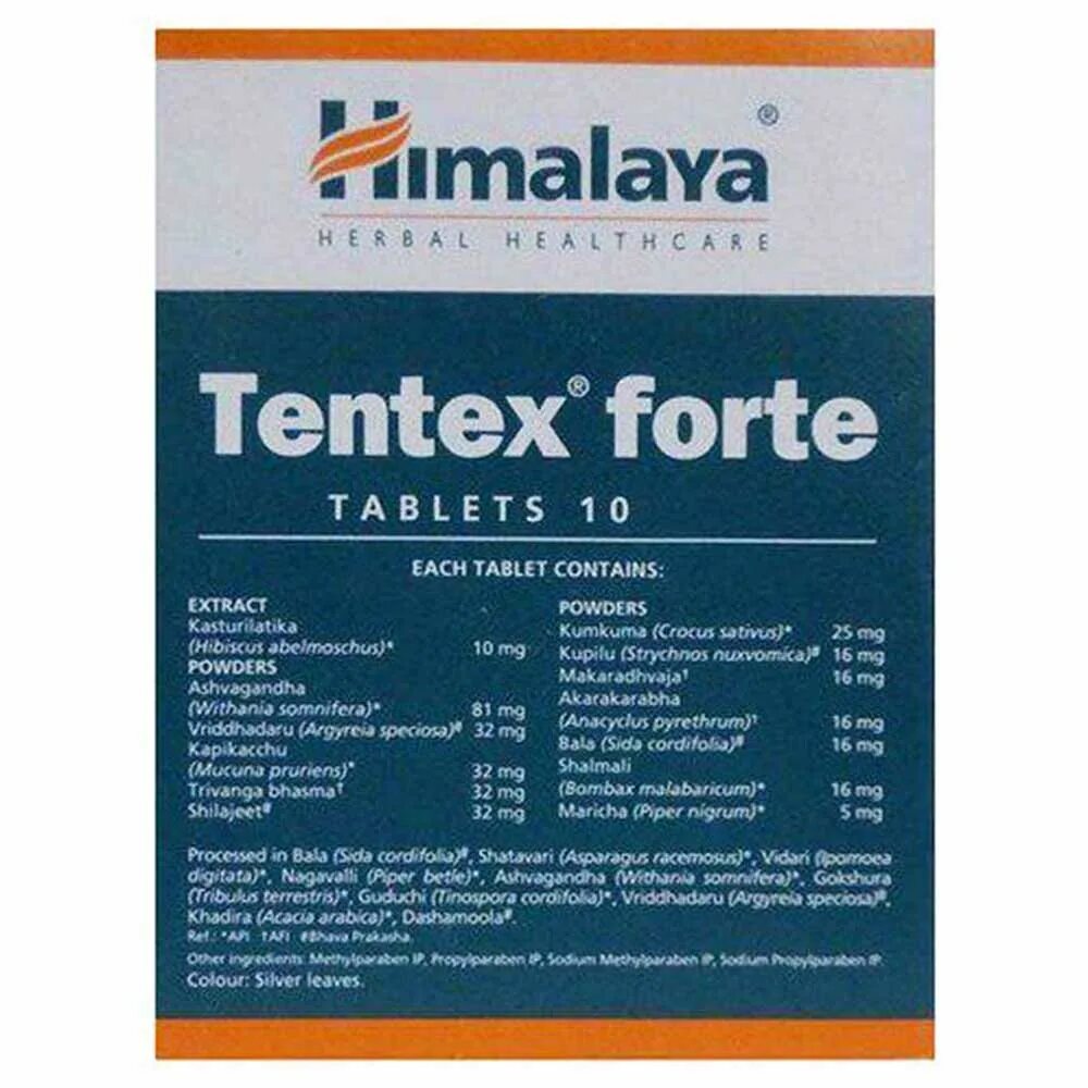 Тентекс. Тентекс форте. Himalaya Herbals Tentex Forte. Тентекс форте таблетки, покрытые оболочкой.