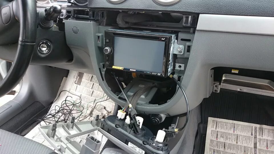 Как снять магнитолу лачетти универсал Замена штатной Магнитолы Chevrolet Lacetti Sedan, 1,4 л, 2007 года автозвук DR