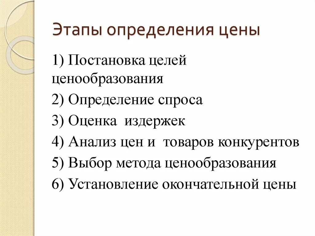 Этапы установления цены. Этапы процесса установления цены. Этапы ценообразования определение издержек. Этапы определения стоимости. Сколько стоит этап