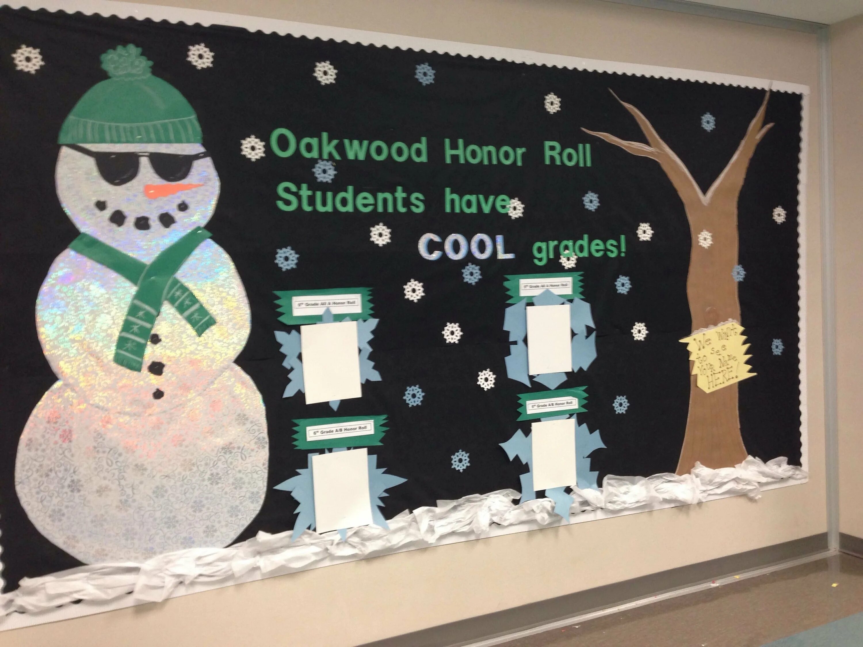 Winter class Board. Honor Board ideas. Honor Board Design. Children Honor Roll for class.