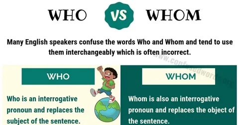 Whose when we use