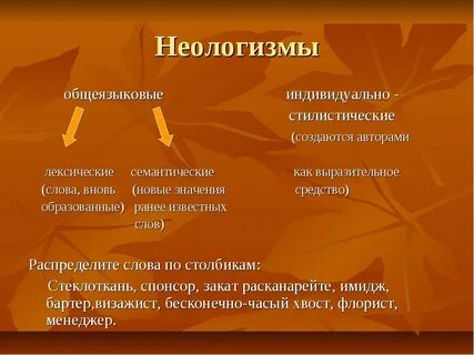 Общие неологизмы