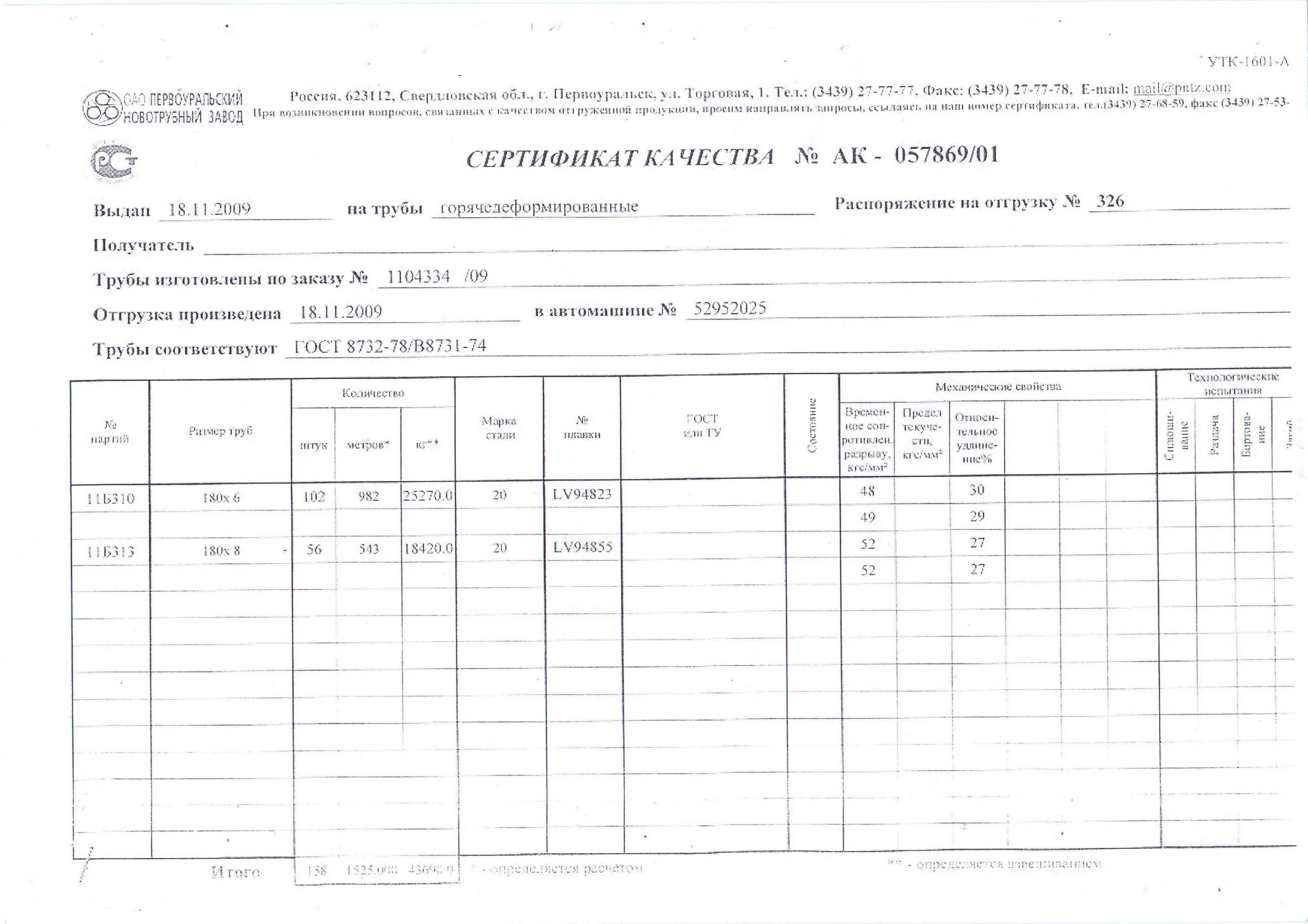 Гост 8732 статус. Сертификат труба 133х6. Сертификат качества труба ГОСТ 8732. Труба горячедеформированная 108х6 сертификат качества ГОСТ 8732-78. Сертификат на трубу 159х6 ГОСТ 8732-78.