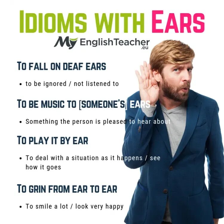 Hear meaning. Music to my Ears идиома. Ear Deaf. Fell on Deaf Ears предложения. Idioms about Ears.