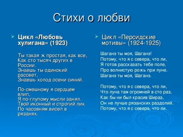 Цикл стихотворений любовь хулигана. Любовь хулигана. Цикл любовь хулигана Есенин стихи. Любовь хулигана цикл стихов Есенина.