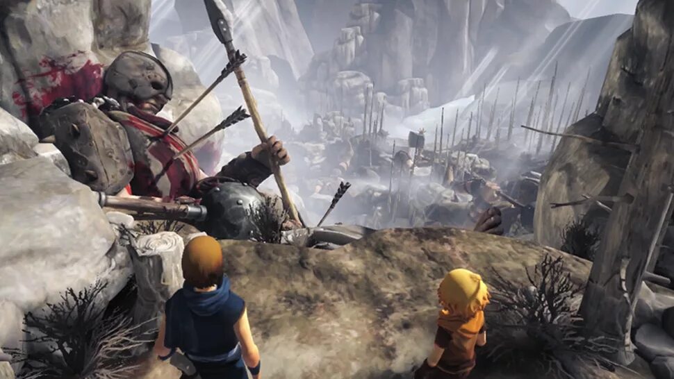 Бразерс игра. Brothers: a Tale of two sons. Brothers a Tale of two sons великаны. Two brothers игра. Игра brothers ps4.