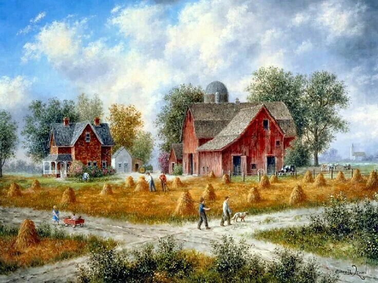 Country scenes. Художник Dennis Patrick lewan. Дэннис Льюэн художник картины. Dennis lewan художник. Dennis Patrick lewan картины.