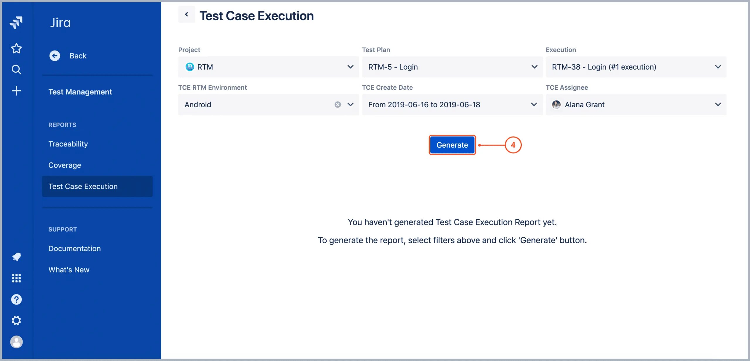 Order execution. Test case execution reports. jira тестирование. jira test case. кнопка generate report.