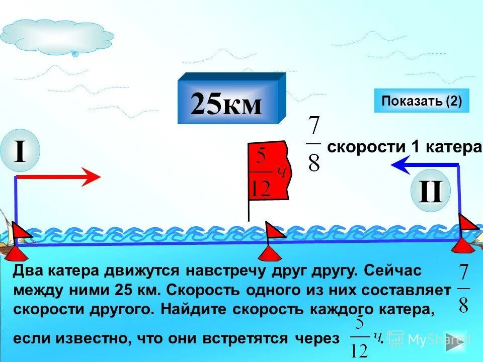 Из двух пунктов расстояние между которыми. Два катера движутся навстречу друг другу. 2 лодки движутся навстречу друг. 2 лодки движутся навстречу друг. Две лодки расстояние между которыми 90 км начали.