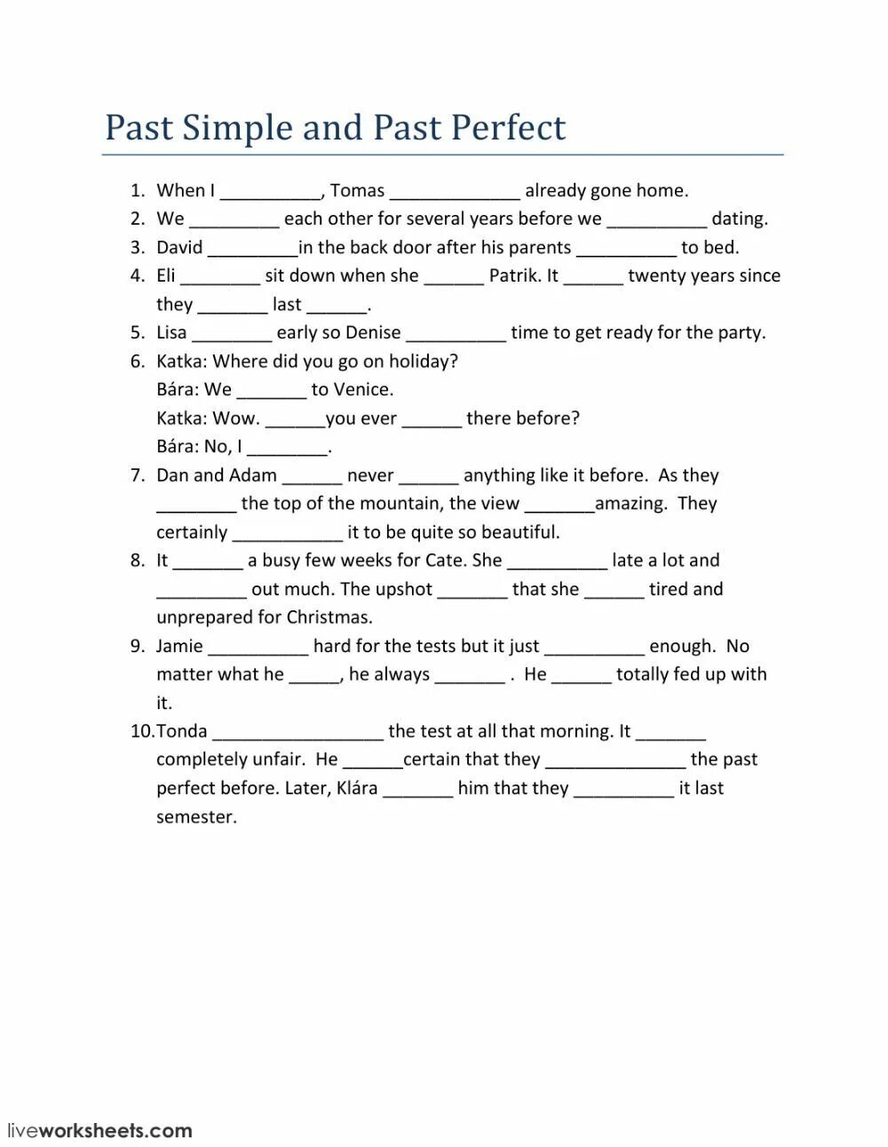 Past simple past perfect exercise. Past simple past perfect Worksheets. Past perfect simple exercises. Past perfect past simple упражнения. Past simple or present perfect exercises