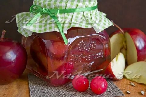 Варенье из яблок и клюквы