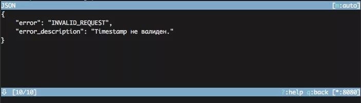 Error":"Invalid_request. Error_description. {"Error":"Invalid_request","Error_description":"Security Error"}. Invalid request format. Invalid request message