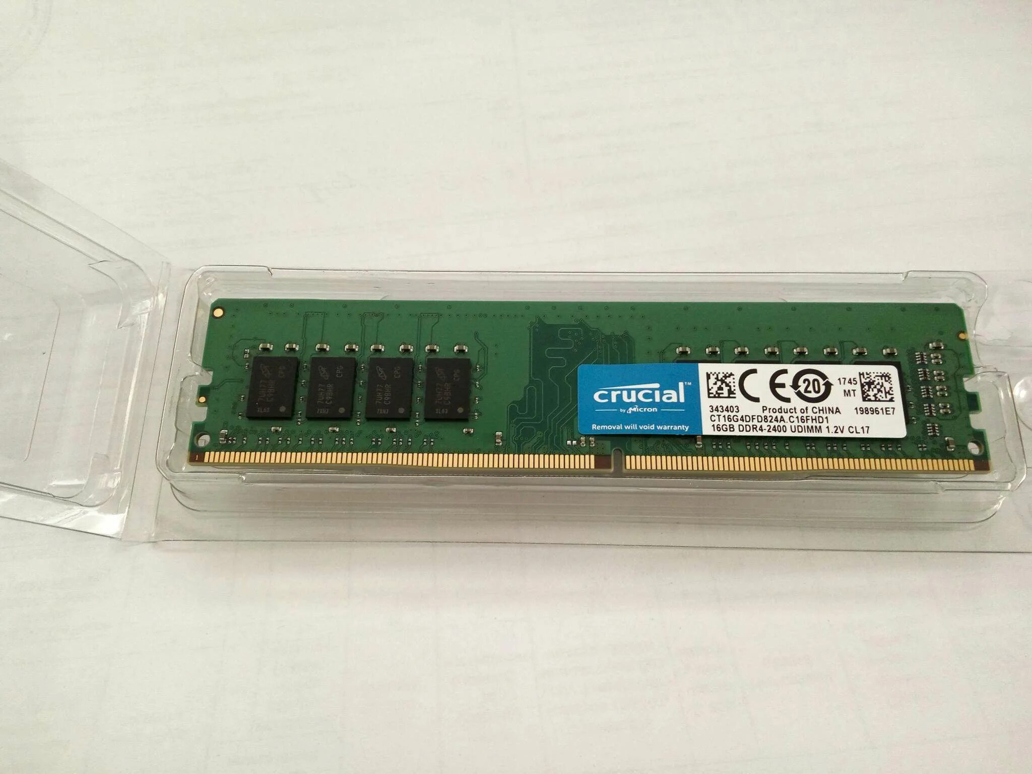 Оперативная память crucial 16gb