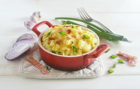 Пюре с беконом