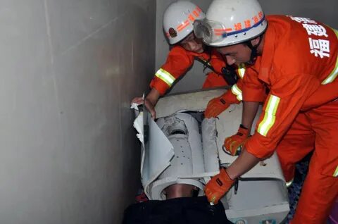 Stuck in wash machine