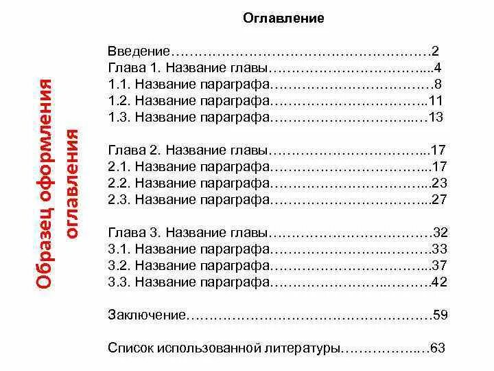 Оглавление оглавление 2 введение 3. Оглавление первой главы. Оглавление и содержание. Название главы. Содержание Введение.