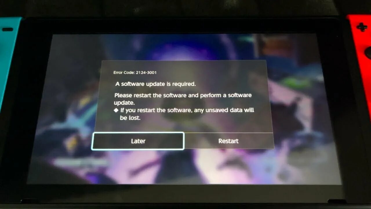 Ошибка Нинтендо свитч. Nintendo Switch ошибка 2124-4618. Nintendo Switch System software. Ошибка 3001. Nintendo switch error