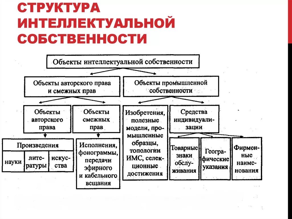 Что является интеллектуальной собственностью. Схема состава интеллектуальной собственности. Классификация видов интеллектуальной собственности. К объектам интеллектуальной собственности не относятся:.