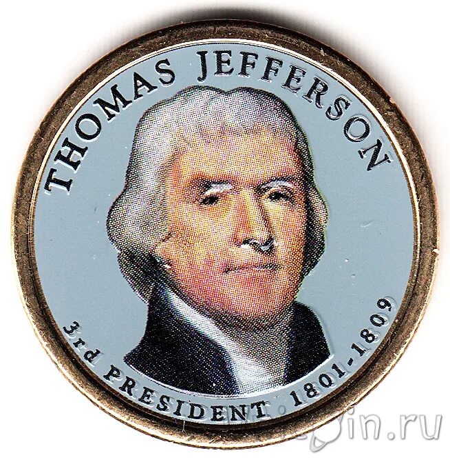 Доллар с Джефферсоном монета. Диск Джефферсона. Заготовка для Джефферсона.