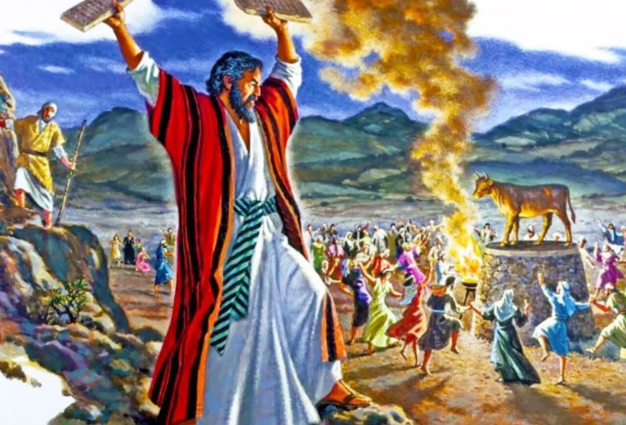 Вручение моисею скрижалей история 5 класс. Скрижали Моисея на горе Синай. Народ Моисея у горы Синай.