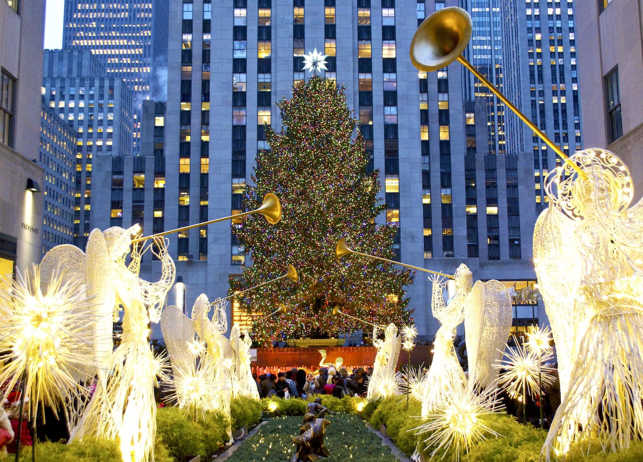 Американский новый год 2024. Рокфеллеровский центр Нью-Йорк Рождество. Рокфеллер центр в Нью-Йорке елка. Рокфеллер центр в Нью-Йорке. Центр Рокфеллера в Нью-Йорке Рождество.