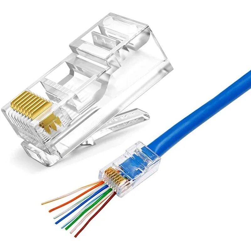 Делаем сетевой кабель. Коннектор RJ-45 cat5e. Коннектор rj45 cat6. Разъём (RJ-45 IEK). Обжать коннектор RJ-45.