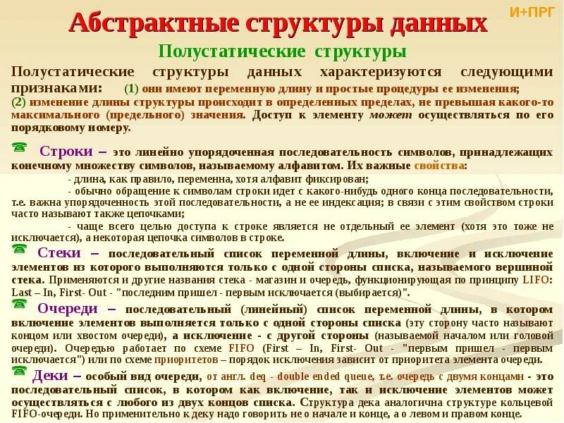 Использование структуры данных очередь. Полустатические структуры данных. абстрактные структуры данных. структуры данных примеры полустатические. примеры абстрактных структур.
