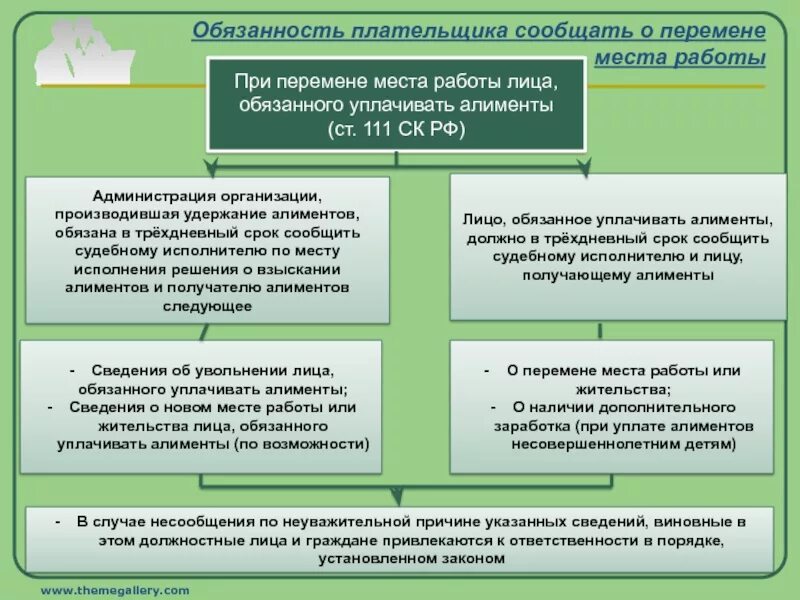 Лицо обязанное уплачивать алименты. Обязанности плательщика алиментов. Обязанность сообщать о перемене места работы лица. Категории плательщиков алиментов. Обязанный уплачивать алименты был