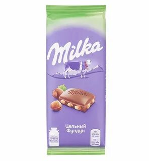 Milka шоколад с фундуком