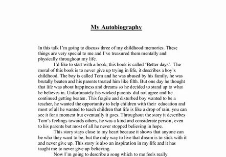 Story about yourself