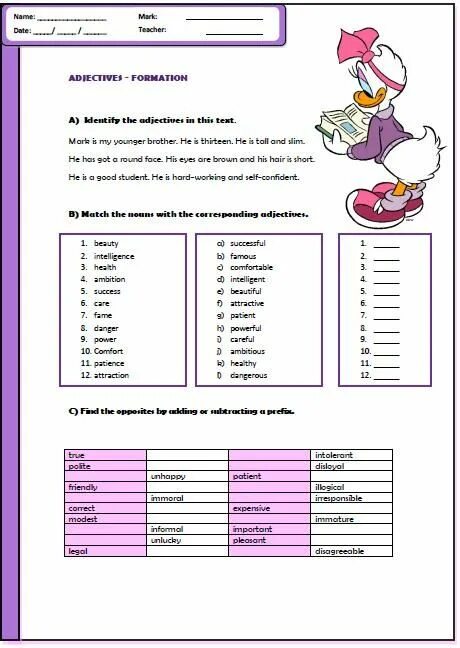 Word formation упражнения Worksheet. Word formation adjectives Worksheets. Adjectives formation Worksheets. Word formation adjectives