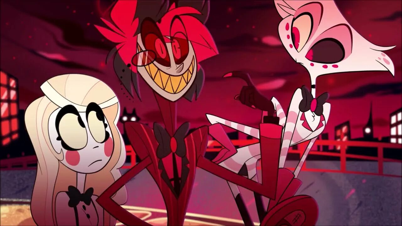 Finale hazbin hotel text. Hazbin Hotel Чарли. Чарли из отель ХАЗБИН кадры. Чарли пилот отель ХАЗБИН.