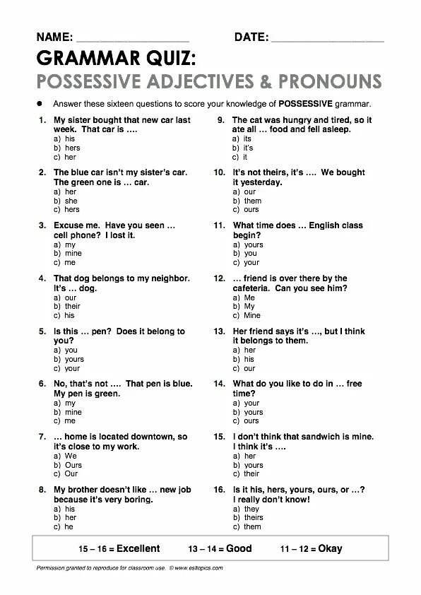 Притяжательные местоимения Worksheets. Pronouns тест. Тест possessive pronouns. Grammar Worksheet possessive pronouns ответы.