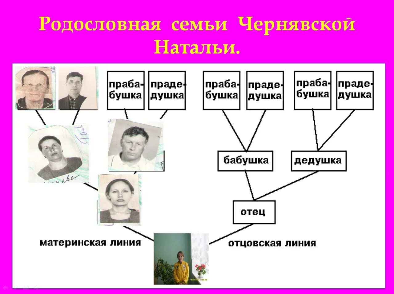 Дедушка по линии отца. Родословная семьи по материнской линии. Родословная семьи Малышева. Родословное дерево по отцовской линии.