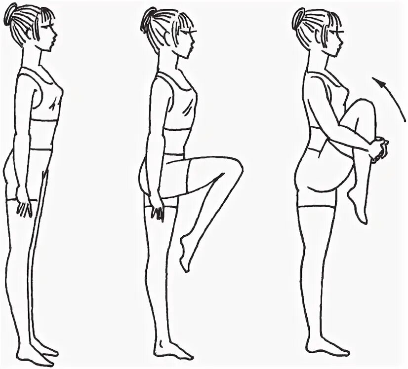 Шагнуть вправо. Упражнения стоя. Упражнение колено к груди стоя. Поднятие согнутой ноги стоя. Сгибание ног стоя.