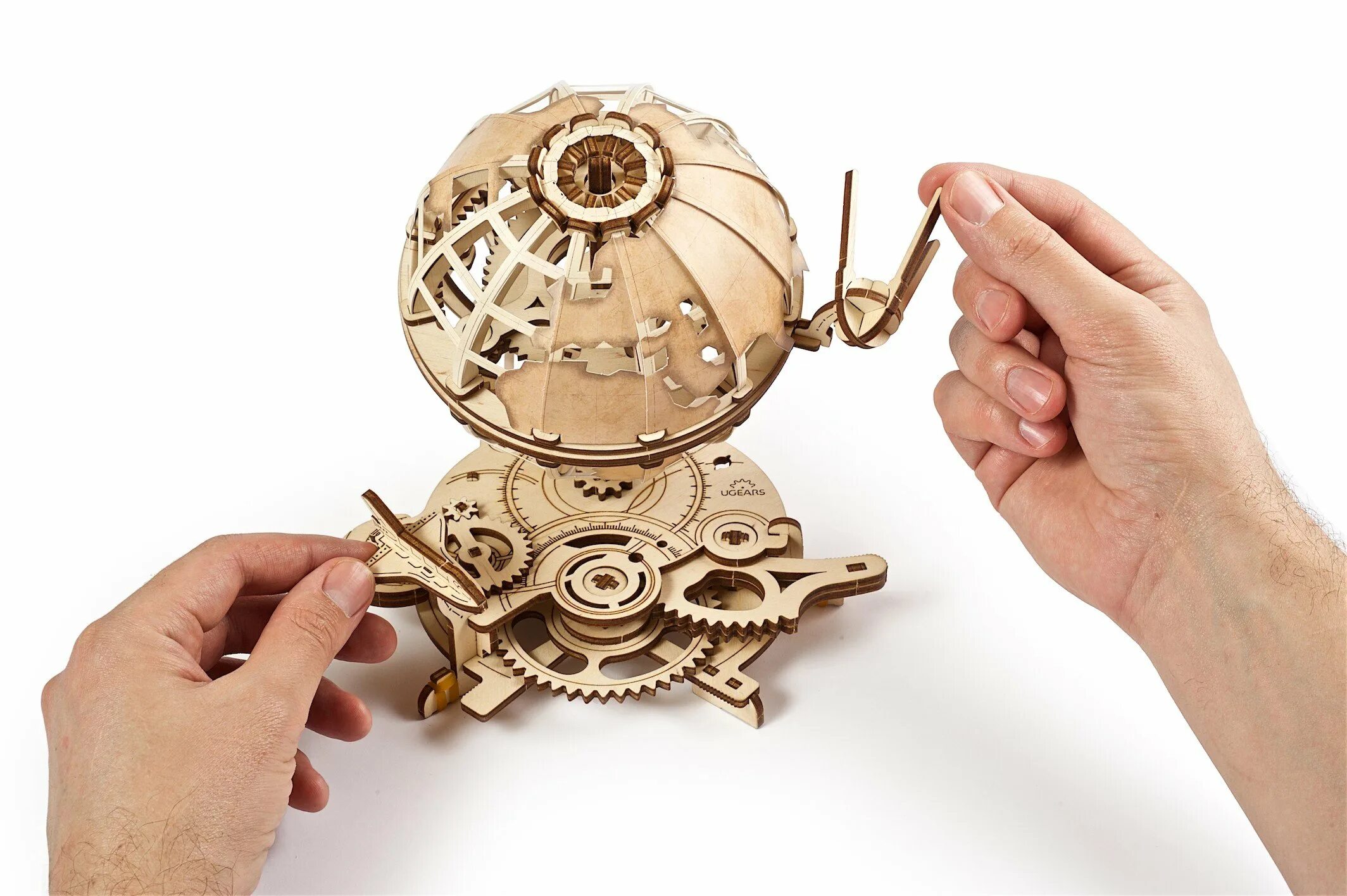 3d-пазл UGEARS Глобус. UGEARS Глобус 70128. Сборная модель UGEARS Глобус. 3d пазл "Глобус".