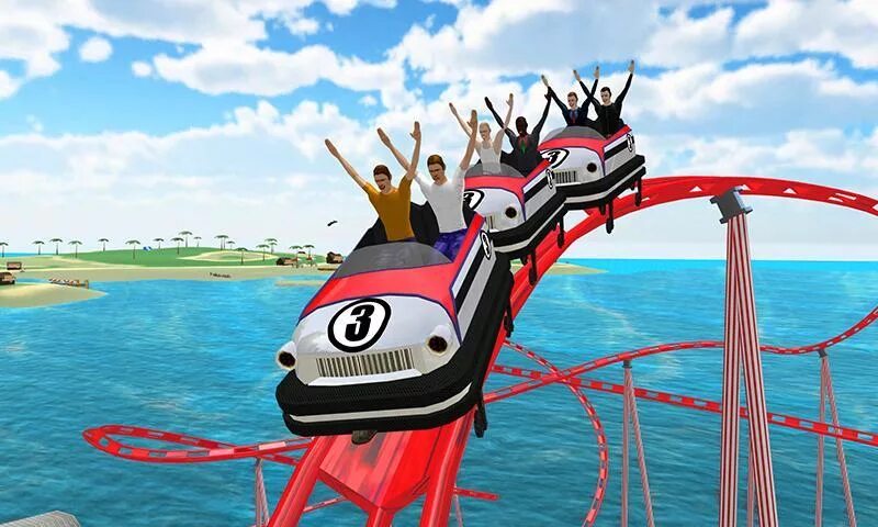 3d Rollercoaster. Roller Coaster fun game VR. SIMS 3 Adventureland APK. 3d demo