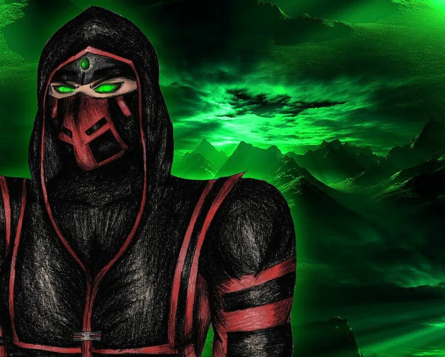 Красный мортал комбат. Мортал комбат Ermac. Ermac mk9.