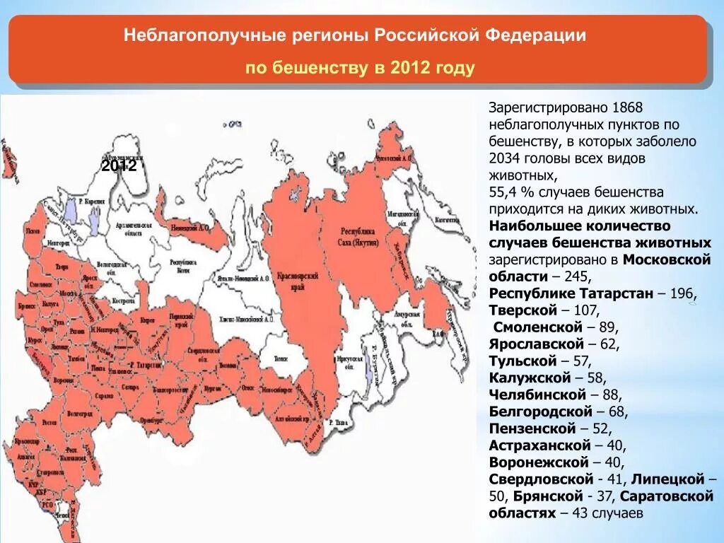 Сколько людей умерло от бешенства. Неблагополучные регионы России. Неблагополучные регионы РФ по бешенству. Неблагоприятные районы по бешенству по России. Карта бешенства в России.