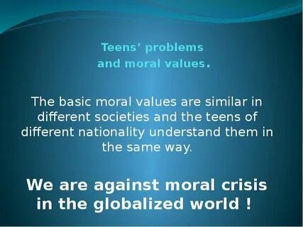 Teenager's problems