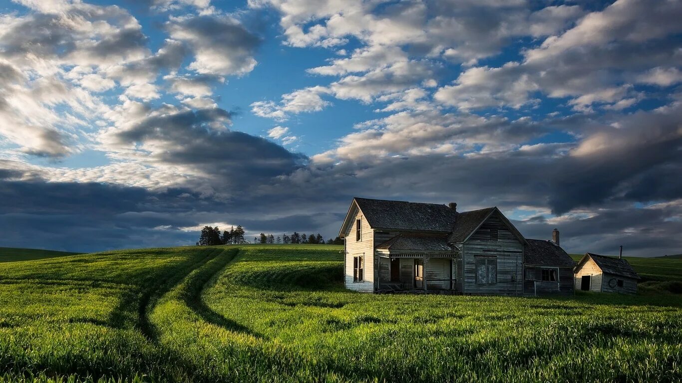 Dark farms. Дом в поле. Домик в деревне. Деревенский домик. Домик в поле.