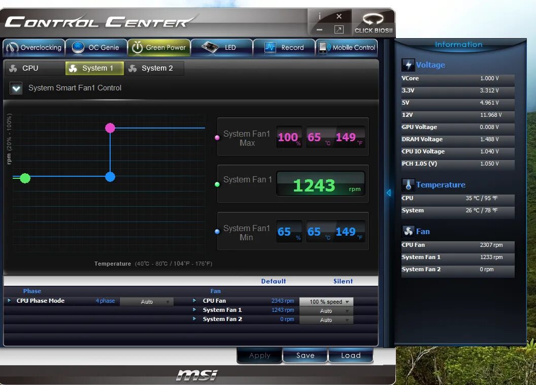 MSI Control Center 2. MSI Fan Control. CPU Smart Fan Control. MSI CPU Fan Control. Phase control