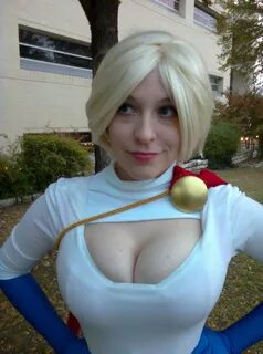 Brunettes models cleavage cosplay huge boobs Power Girl.