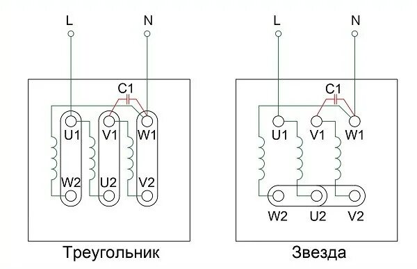 Как соединить трехфазный 220