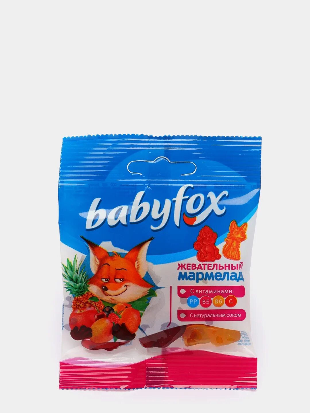 Жевательный мармелад Babyfox ассорти 30г. Жев.марм. Babyfox c витаминами ассорти вкусов 30г. Мармелад жевательный Babyfox с витаминами ассорти 30 г. Жев.марм Babyfox Бегемоты 30г/90.