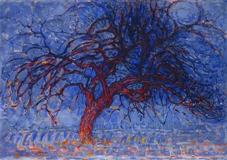 Файл:Piet Mondrian, 1908-10, Evening; Red Tree (Avond; De rode boom), oil on can