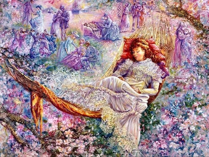 Слушать песню сны весны. Картины фэнтези Жозефины Уолл.