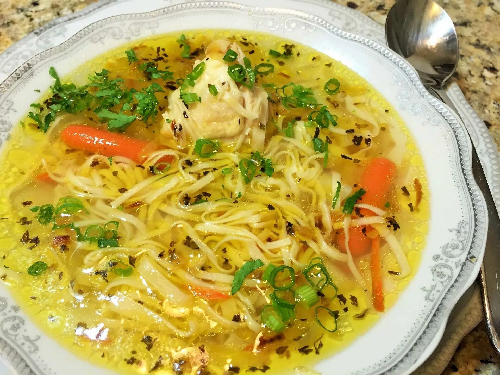 Куриный суп с лапшой рецепт