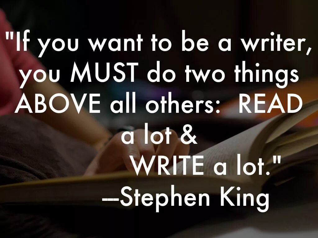 Do you write a lot