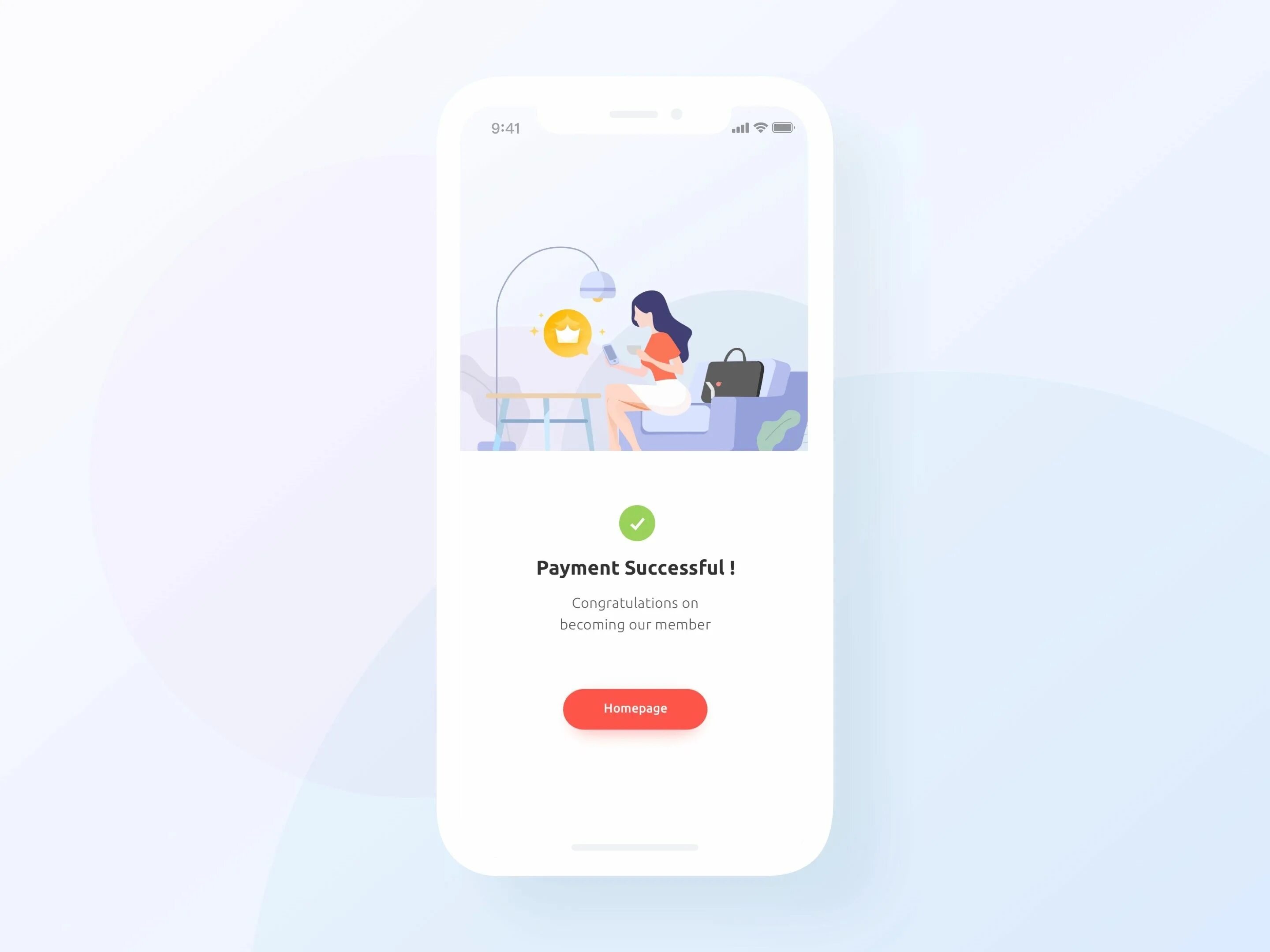 Payment successful. Successful ui design app. success payment. successful payment window.